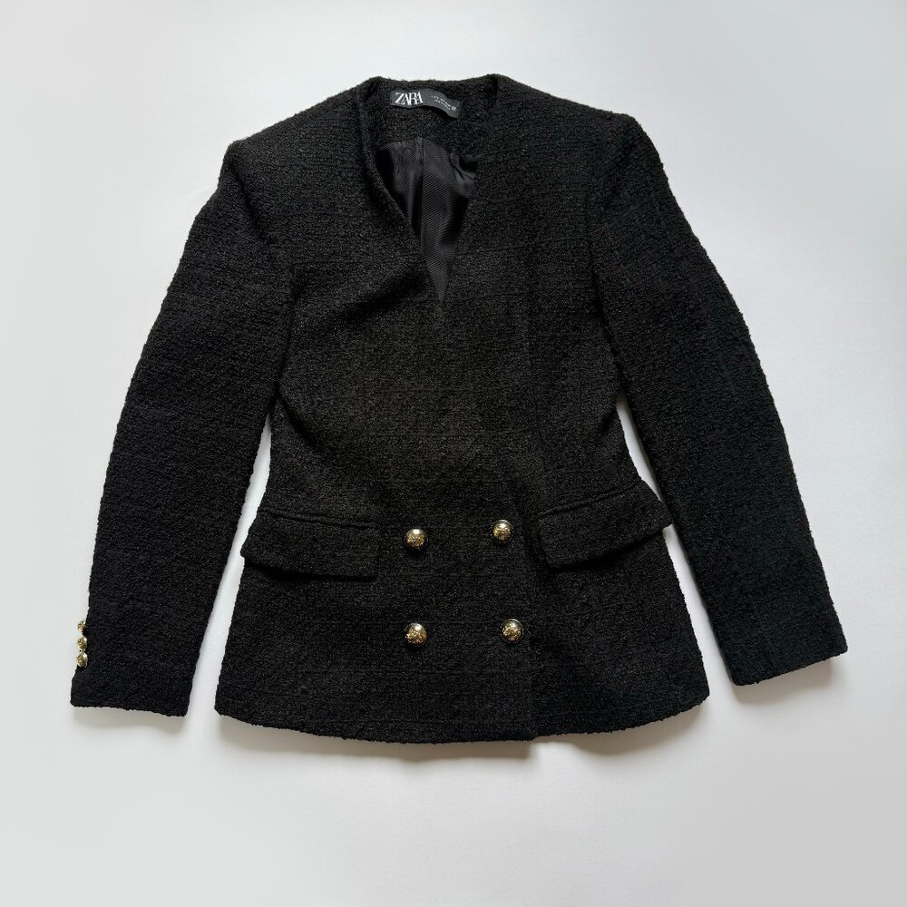 Textured black jacket